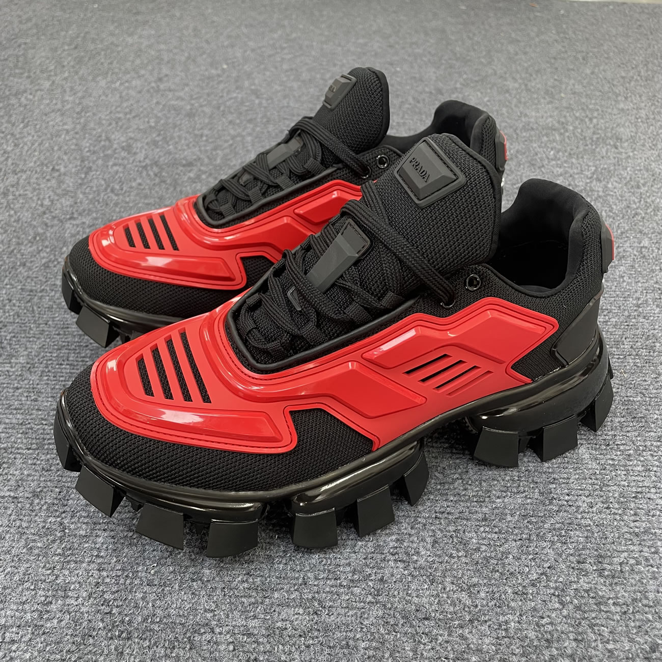 Prada Cloudbust Thunder Red Low Top Black 2eg293 3kzu (8) - newkick.vip